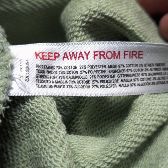 Out From Under Women’s Sweatshirt Retro Y2K Indie Athleisure Mesh Tie Hem Sz M - Picture 8 of 9